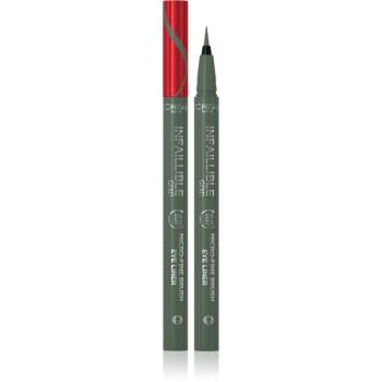 L’Oréal Paris Infaillible Grip 36h Micro-Fine liner linka na oči vo fixke odtieň 05 Sage Green 0,4 g