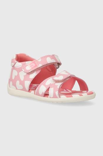 Detské kožené sandále Agatha Ruiz de la Prada ružová farba
