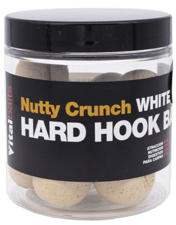 Vitalbaits boilies hard hook bait nutty crunch white 100 g - 14 mm