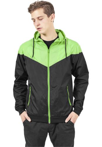 Urban Classics Arrow Windrunner black/limegreen - XL