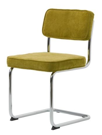 Jedálenská stolička Unique Furniture RUPERT zelená látka 37285104