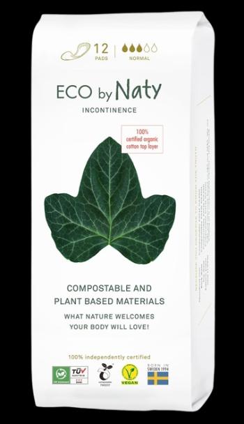 ECO BY NATY Dámske inkontinenčné vložky, Normal 12 ks