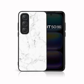 MY ART Ochranný kryt pre Infinix Hot 50 WHITE MARBLE (144)