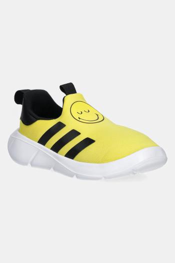Detské tenisky adidas MONOFIT SMILEY žltá farba, IH6311