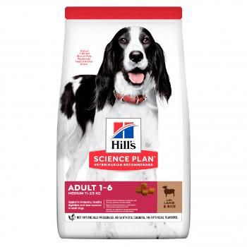 Hill's Science Plan Canine Adult Medium Lamb & Rice 12+2kg zdarma