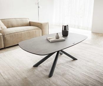 Konferenčný stolík Sarita 120x70 cm keramický aspetto concreto farebný