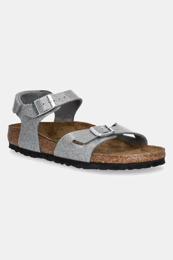 Detské sandále Birkenstock Rio AS Kids strieborná farba, 1029477