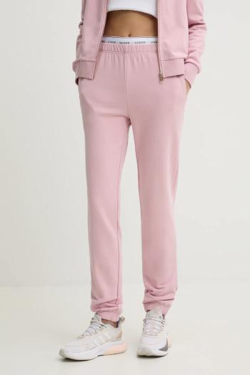 Tepláky Guess SOFIA ružová farba, jednofarebné, O5RB01 KCO31