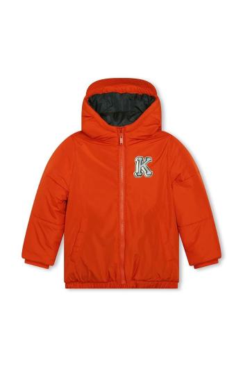 Detská bunda Kenzo Kids oranžová farba