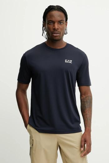 Tričko EA7 Emporio Armani pánske, tmavomodrá farba, jednofarebná, AF13530.7M000179