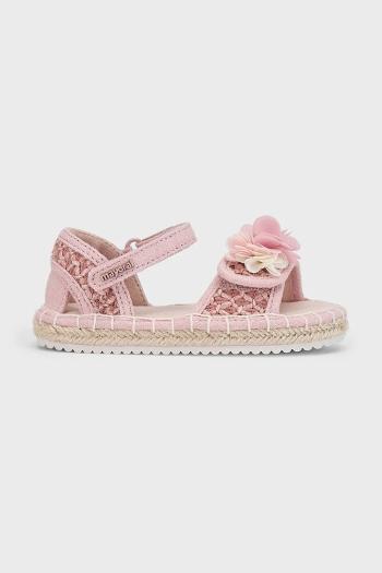 Detské espadrilky Mayoral ružová farba, 41648