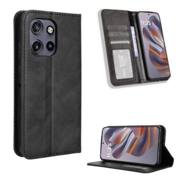 BUSINESS Peňaženkový kryt pre Motorola Edge 50 Neo / ThinkPhone 25 čierny