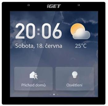 Központi egység iGET HOME Gateway GW6 - vezérlőpanel 4" HD LCD érintőképernyővel + átjáró Zigbee v3.0 és korábbi vál