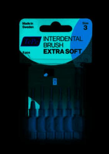 TEPE Extra soft Medzizubné kefky 0,6mm svetlomodré 6 ks