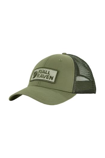 Šiltovka Fjallraven Langtradarkeps zelená farba, s nášivkou, F13100182