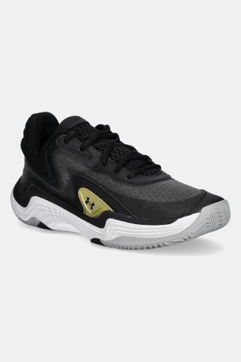 Basketbalové topánky Under Armour Spawn 7 čierna farba, 3028461
