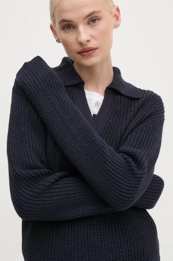 Vlnený sveter Joop! dámsky, tmavomodrá farba, teplý, 30043659