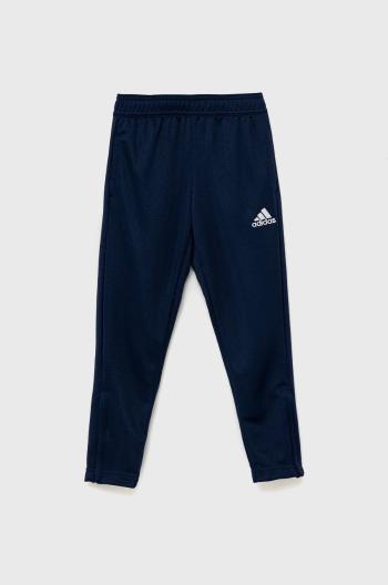 Detské nohavice adidas Performance HC0336 tmavomodrá farba, s nášivkou