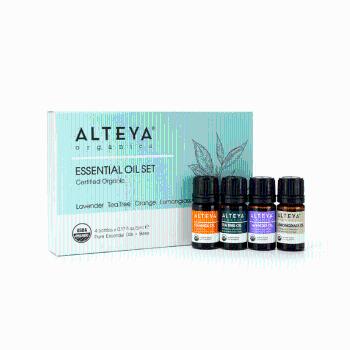 Alteya Darčekový set esenciálnych olejov Bio 4x5 ml