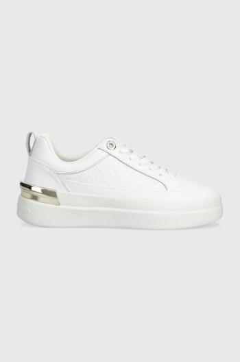 Kožené sneakers boty Tommy Hilfiger LUX COURT SNEAKER MONOGRAM bílá barva, FW0FW07808