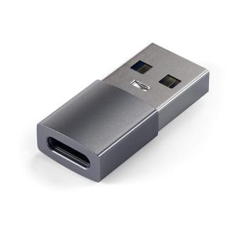 Satechi Aluminum USB-A A - USB-C adapter, szürke