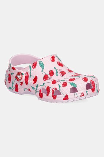 Šľapky Crocs CLASSIC FRESH FRUITS CLOG KIDS ružová farba, 211020