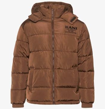 Zimná bunda Karl Kani Retro Hooded Puffer Jacket brown - S