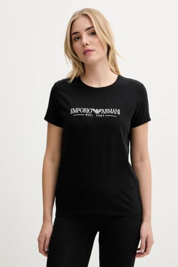 Tričko Emporio Armani Underwear dámske, čierna farba, EW000408 AF10881