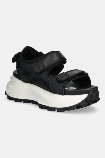 Sandále Buffalo Manhatten Snd čierna farba, na platforme, 1602295-BLK