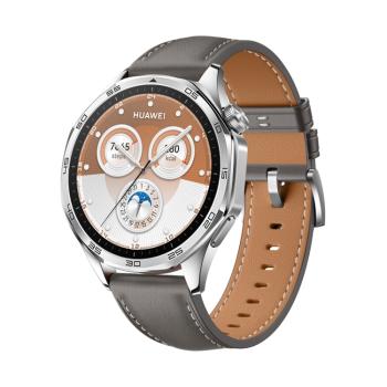 LEATHER Kožený remienok pre Huawei Watch GT 5 Pro 46mm šedý