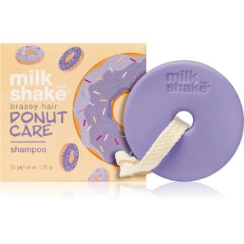 Milk Shake Silver Shine Donut Care Shampoo tuhý šampón pre blond vlasy 50 g