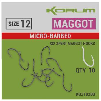 Korum háčiky xpert maggot barbed - #16