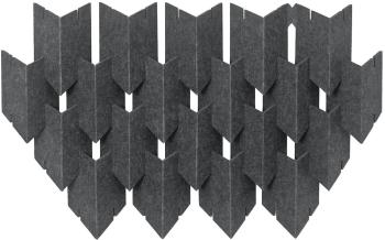 Mega Acoustic DART-PET 12 Pieces Dark Gray Absorpčný penový panel