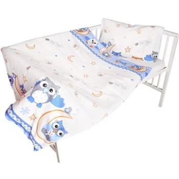 COSING 2-dielna sada obliečok COMFORT – Sova 2 modrá (8595608807103)