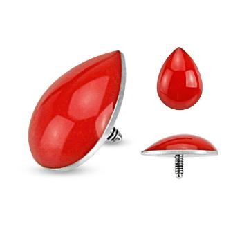 Náhradná hlavička do implantátu z chirurgickej ocele, kvapôčka, 7 mm