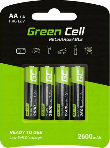 Green Cell HR6 2600mAh 4 AA batérie