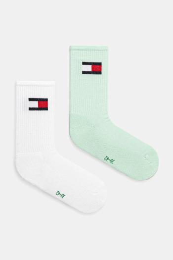 Detské ponožky Tommy Hilfiger 2-pak tyrkysová farba, 701229940