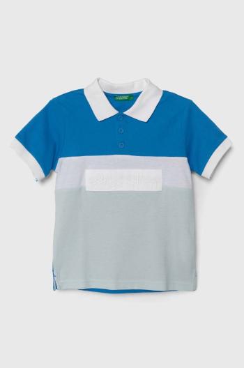Detská bavlenná polokošeľa United Colors of Benetton vzorovaný