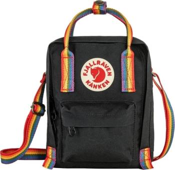 Fjällräven Kånken Rainbow Sling Taška na rameno Black/Rainbow Pattern 2,5 L
