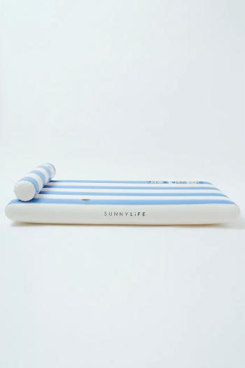 Nafukovací matrac na plávanie SunnyLife Luxe Lilo Blue Stripes
