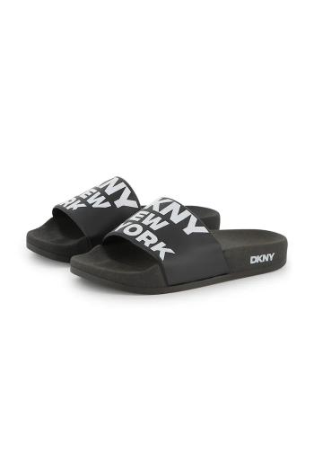 Detské šľapky Dkny čierna farba, D62086