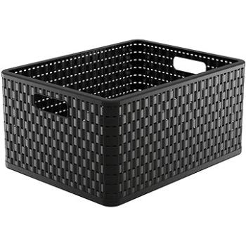 Rotho Úložný box 28 l Country – antracit (1166808853)