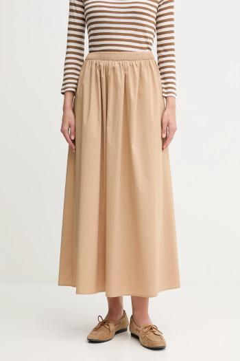Sukňa OUI béžová farba, maxi, áčkový strih, 93841