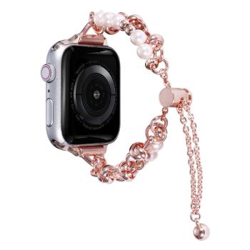 PEARL Elegantný kovový remienok pre Apple Watch Ultra 1 / 2 49mm ružovozlatý