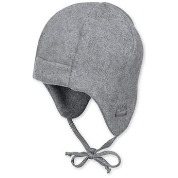 Sterntaler dojčenská uni Pure fleece na uši sivá 4501410 (HRAjkob0360nad)