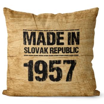 Vankúš Made In + rok (Veľkosť: 40 x 40 cm, rok: 1957)