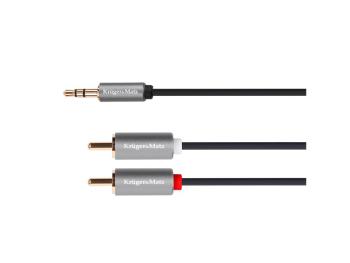 Kábel Jack 3.5mm stereo/2x Cinch 5m KRUGER & MATZ KM1217 Basic