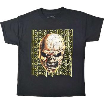 Iron Maiden tričko Big Trooper Head Čierna 11 – 12 rokov