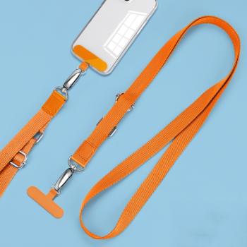 PROTEMIO LANYARD Univerzálna šnúrka na mobil pod zadný kryt oranžová