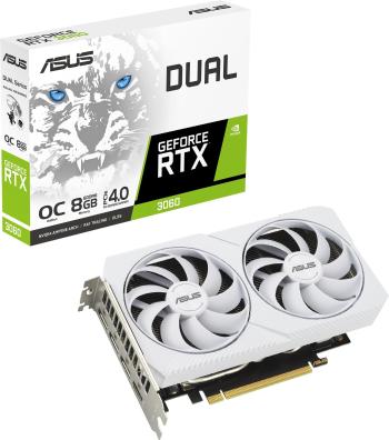 Videókártya ASUS DUAL GeForce RTX 3060 O8G White